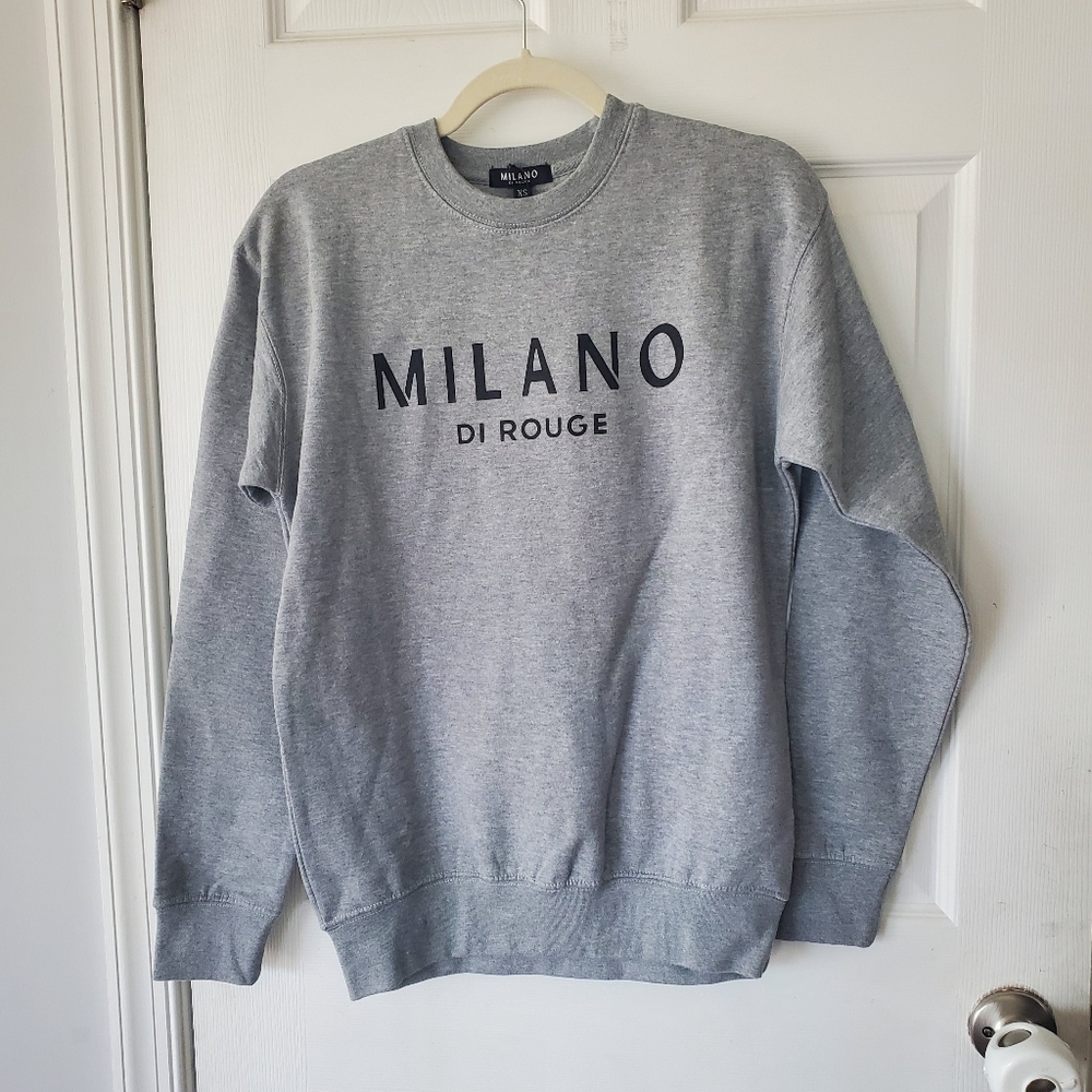 Milano Di Rouge Unisex Signature Crewneck Size XS NWT
